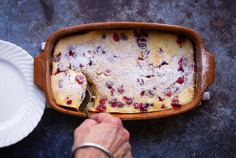 Apple and Cranberry Clafoutis