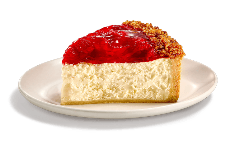 New York Cheesecake With Strawberry Topping