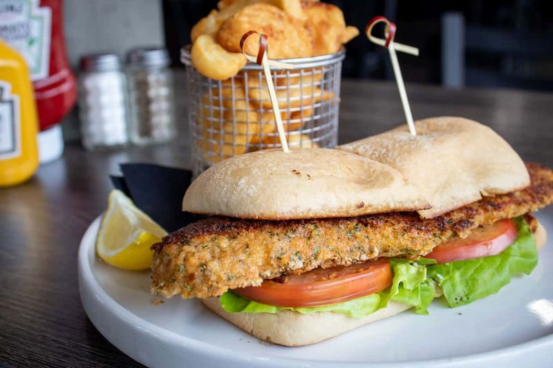 Fried Walleye Sandwich
