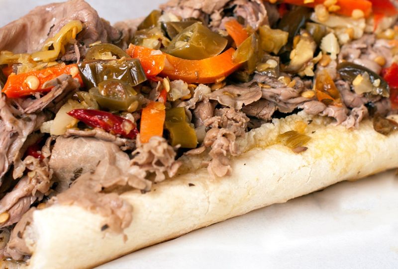 Brown’s Chicken Italian Beef Sandwich