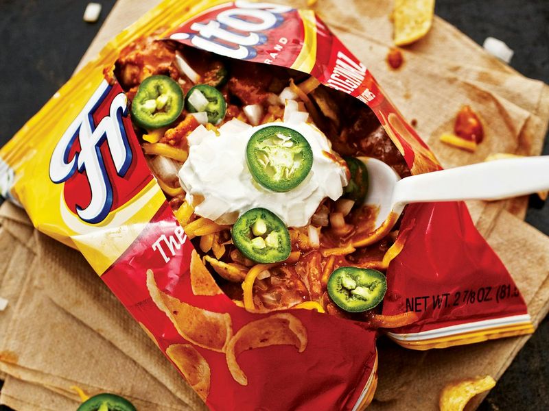 Frito Pie Served In The Bag
