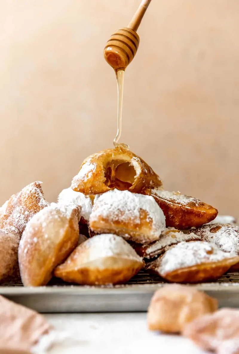 Sopapilla (soh-pah-PEE-yah, not soh-puh-PIL-uh)