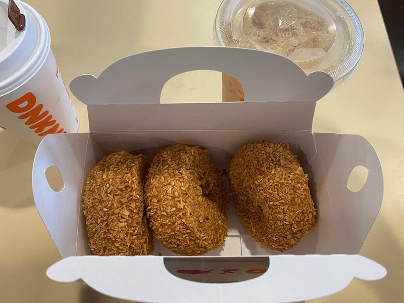 Dunkin' Toasted Coconut Donut