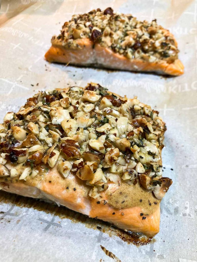 Hazelnut-Crusted Salmon