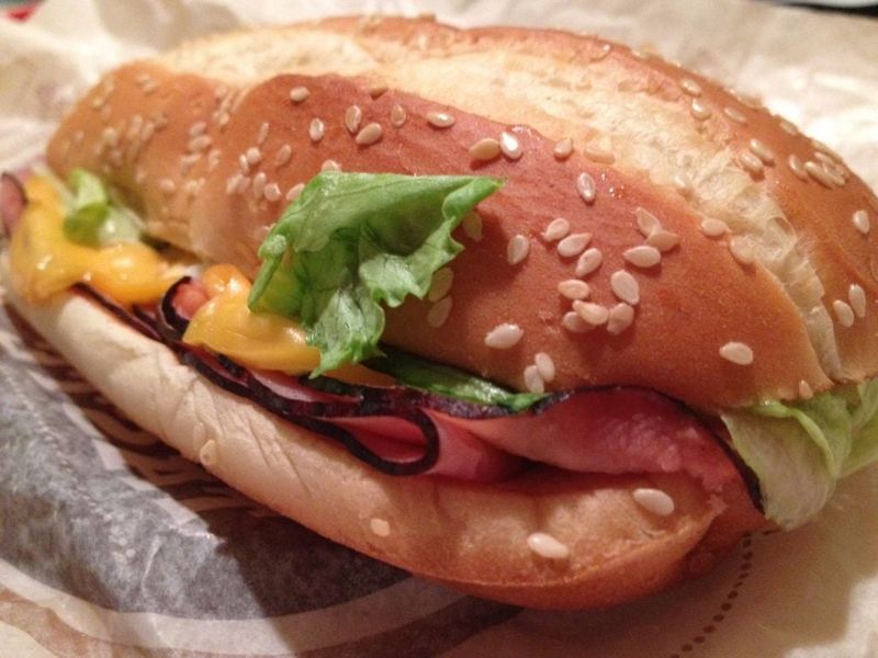 Burger King Yumbo Ham Sandwich