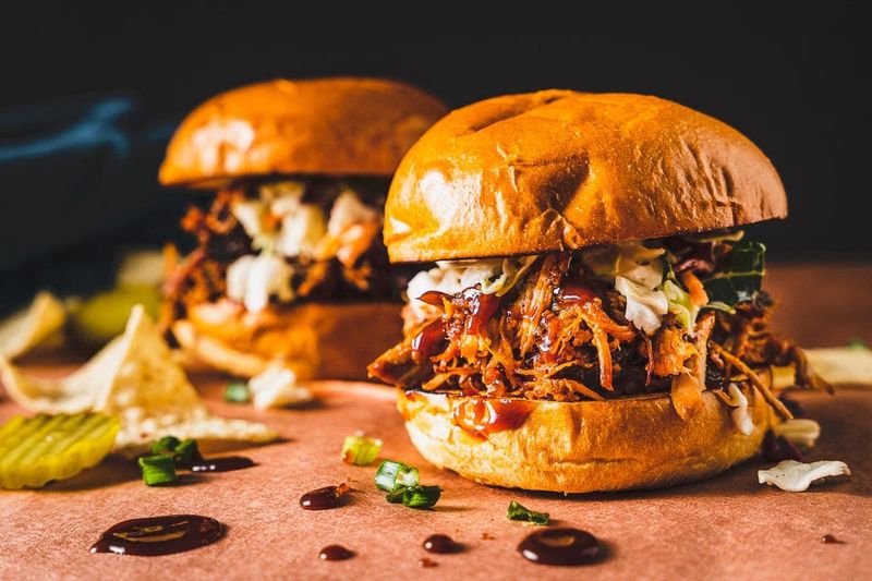 Pulled Pork Sandwich With Slaw