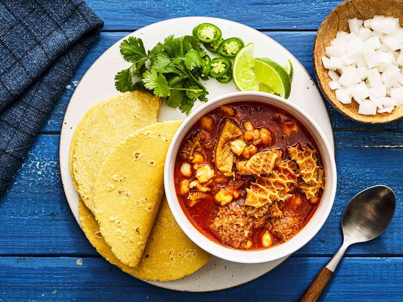 Menudo (meh-NOO-doh, not meh-NEW-doh)