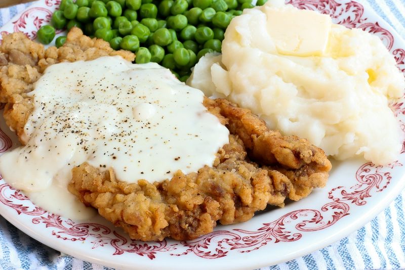 Chicken-Fried Steak With Canned Gravy