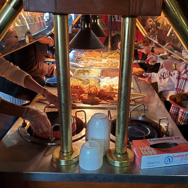 Volunteer Village Buffet – Limited Options, Low-Quality Meats