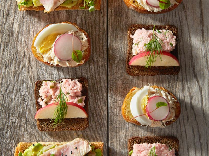 Scandinavian Open Face Sandwiches